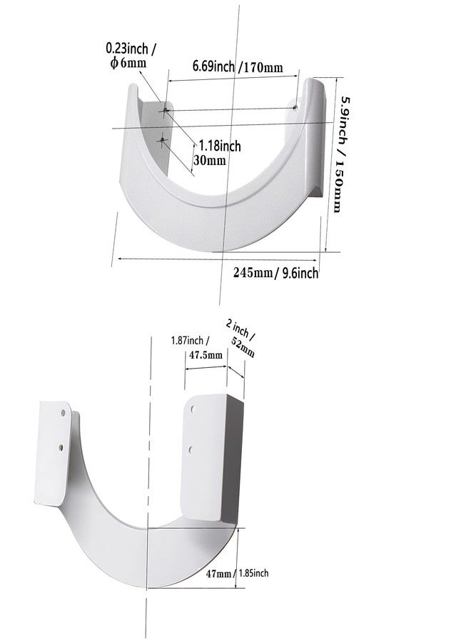 WLSANX Hard Hat Rack 2 Pack, Hard Hat Storage Rack Hard Hat Helmet Holder,Hard Hat Placement Hanging Rack for Workshop Office Living, Hard Hat Rack Display Rack (Simple style) - Image 4