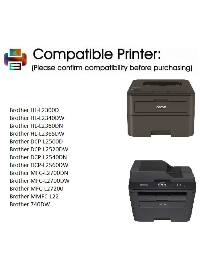 TN-2320 Black Toner Cartridge Replacement For Brother HL 2300D, 2340DW, 2360DN, 2365DW, DCP L2500D, L2520DW, L2540DN, MCF L2700DNR, L2700DN, L2700DW, L2720DW (Black) - Image 5
