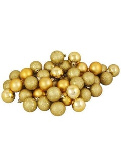 Forty Wings Forty Wings 4 FtFeet Artificial XmasChristmas Tree with Led Light and 12 Pcs Golden Balls and 2 Pcs Golden Tinsel Garland for Christmas X mas Decorations Xmas Tree 4 Ft Golden Theme Tree  - Image 3