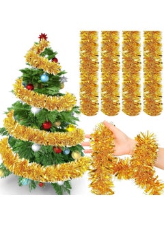 Forty Wings Forty Wings 4 FtFeet Artificial XmasChristmas Tree with Led Light and 12 Pcs Golden Balls and 2 Pcs Golden Tinsel Garland for Christmas X mas Decorations Xmas Tree 4 Ft Golden Theme Tree  - Image 5