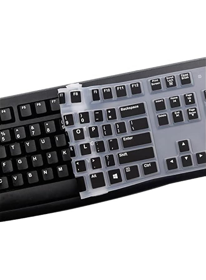 Black Protective Skin for Logitech K120  MK120 Wired Keyboard - Silicone Cover US Layout - NOT for Other Models - Image 5