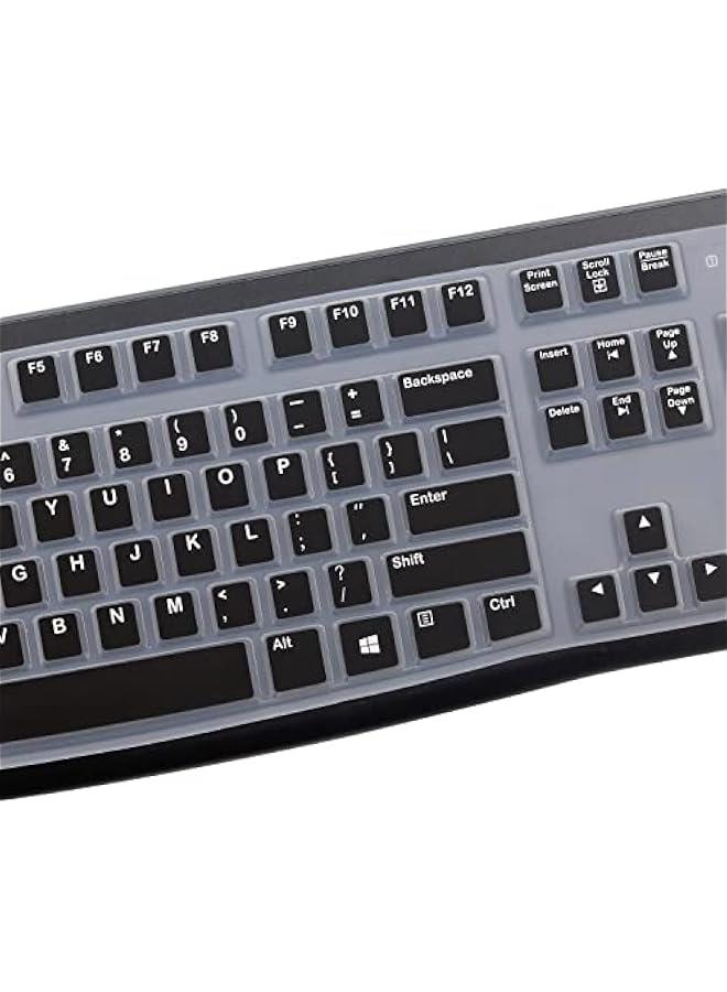 Black Protective Skin for Logitech K120  MK120 Wired Keyboard - Silicone Cover US Layout - NOT for Other Models - Image 3