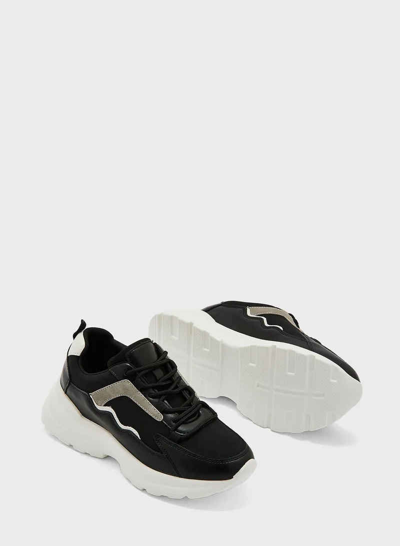 Ginger Colourblock Sole Detail Sneaker