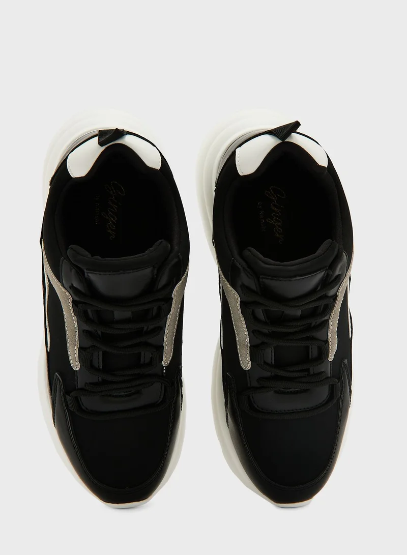 Ginger Colourblock Sole Detail Sneaker