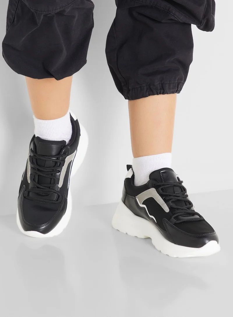 Ginger Colourblock Sole Detail Sneaker