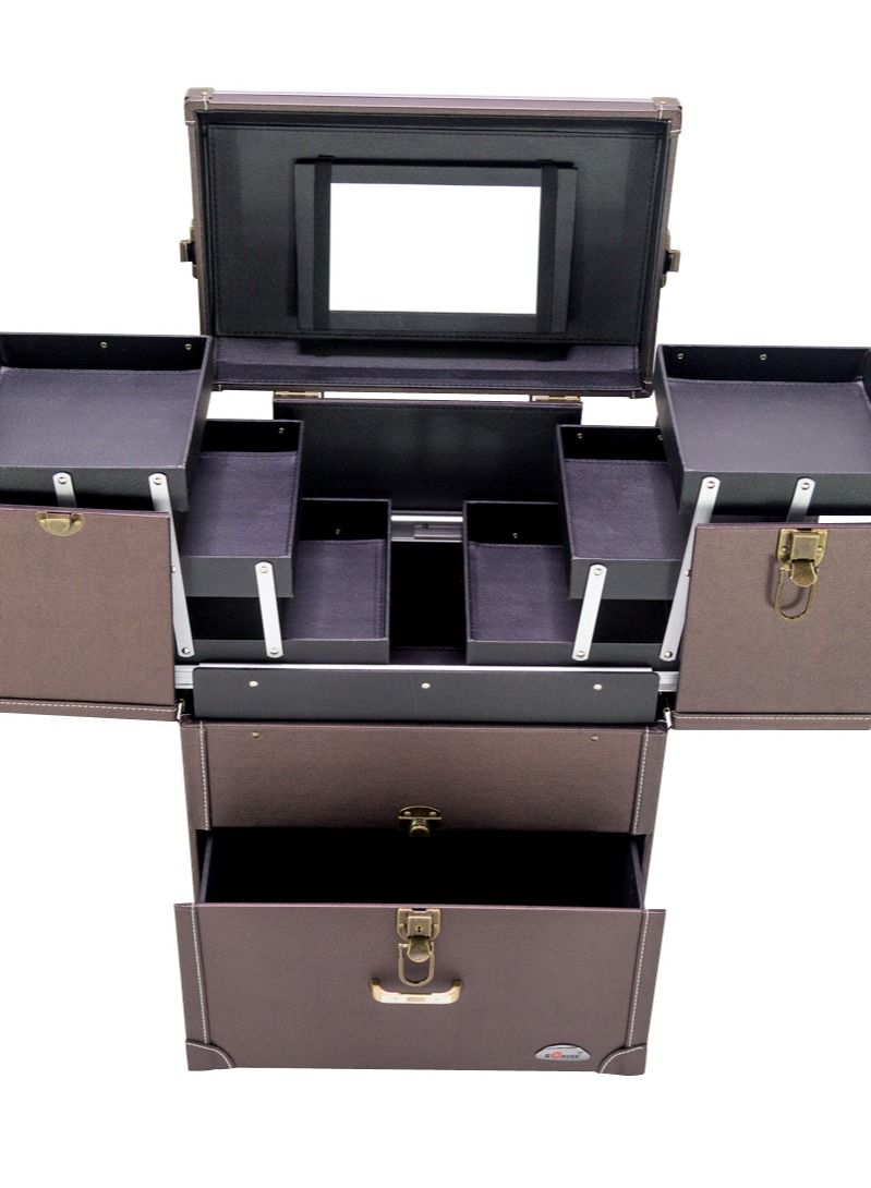 SUNRISE Cosmetic Cases Large Capacity Makeup Artist Trolley  - Image 3