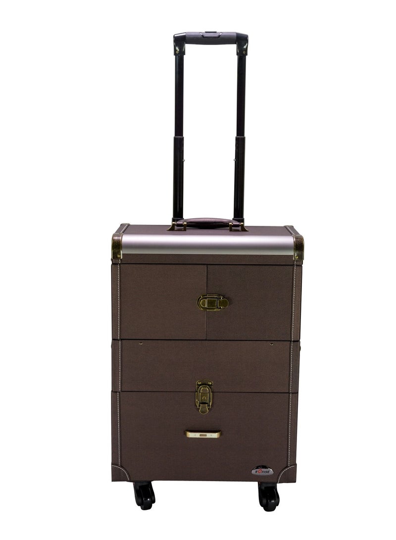SUNRISE Cosmetic Cases Large Capacity Makeup Artist Trolley  - Image 2