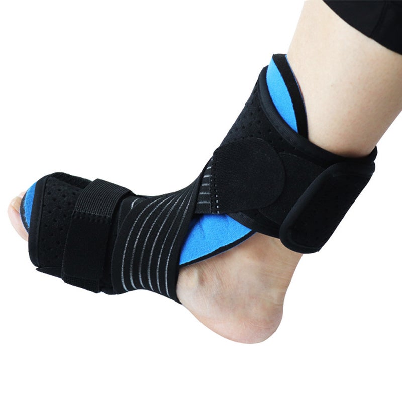 Night Splint Foot Ankle Brace for Sleep Support Plantar Fasciitis Recovery Orthotic Support with Spiky Massage Ball - Image 4