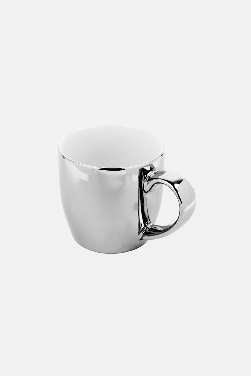 London Pottery Reflective Globe Mug 300ml, Silver - Image 2