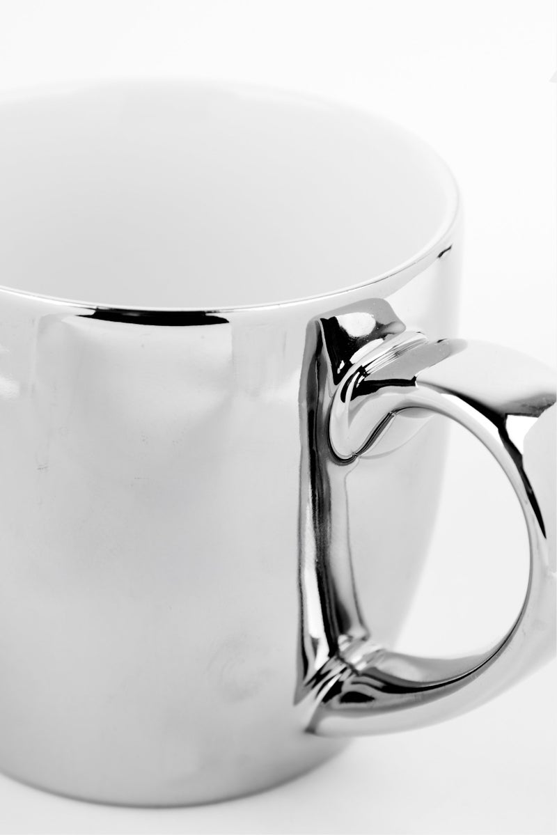 London Pottery Reflective Globe Mug 300ml, Silver - Image 3
