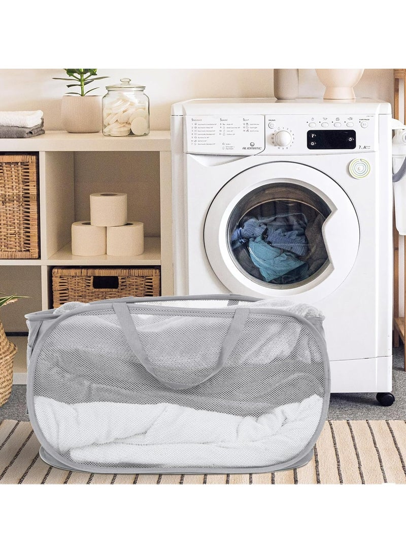 أوزيغالور سلة غسيل قابلة للطي متينة - مع مقابض وخطاف للغسيل - Image 4