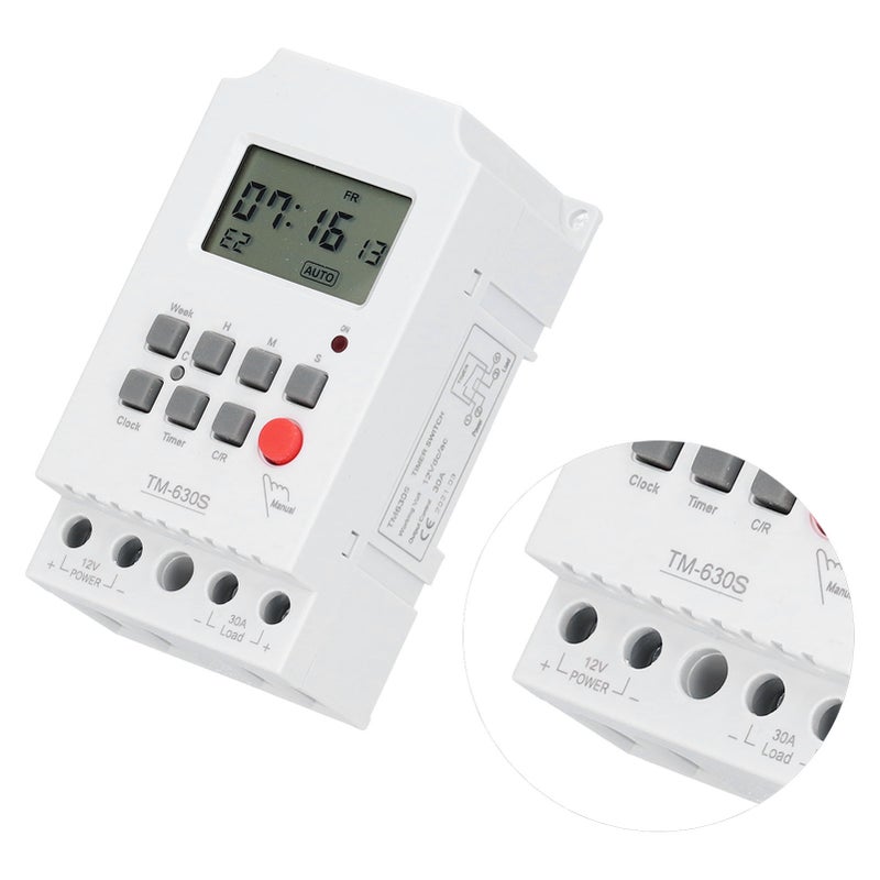 Microcomputer Timer Switch 7‑Day Electronic Accessories with Digital Display for Light Control - Image 2