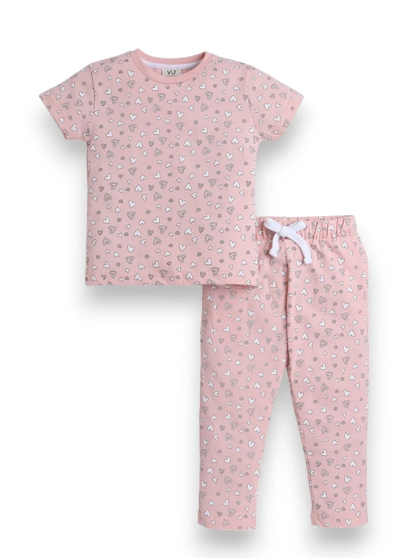 victor and jane Victor and Jane - All-Over Printed T-shirt and Pyjama Set