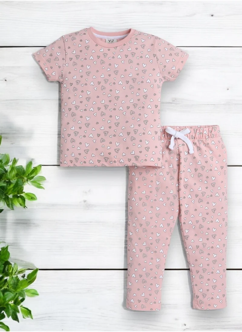 victor and jane Victor and Jane - All-Over Printed T-shirt and Pyjama Set