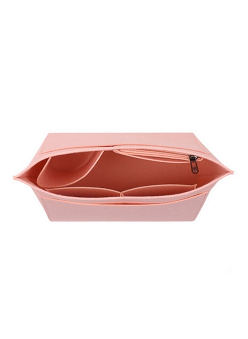 Excefore Folding Tote Bag organizer insert, Felt Organizer Insert, Handbags Base Shaper, for Insert Wallet Organizer, Large, Pink - Image 5