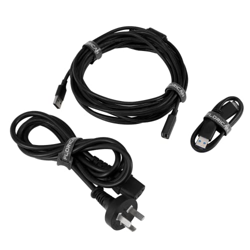 FLORICAN Cable Organiser, Cord Management System for PC, TV, Home Theater, Speaker & Cables, Reusable Cable Organizer for Desk, WFH Accessories, Reusable Cable Ties Strap (10 Pcs) - Image 3