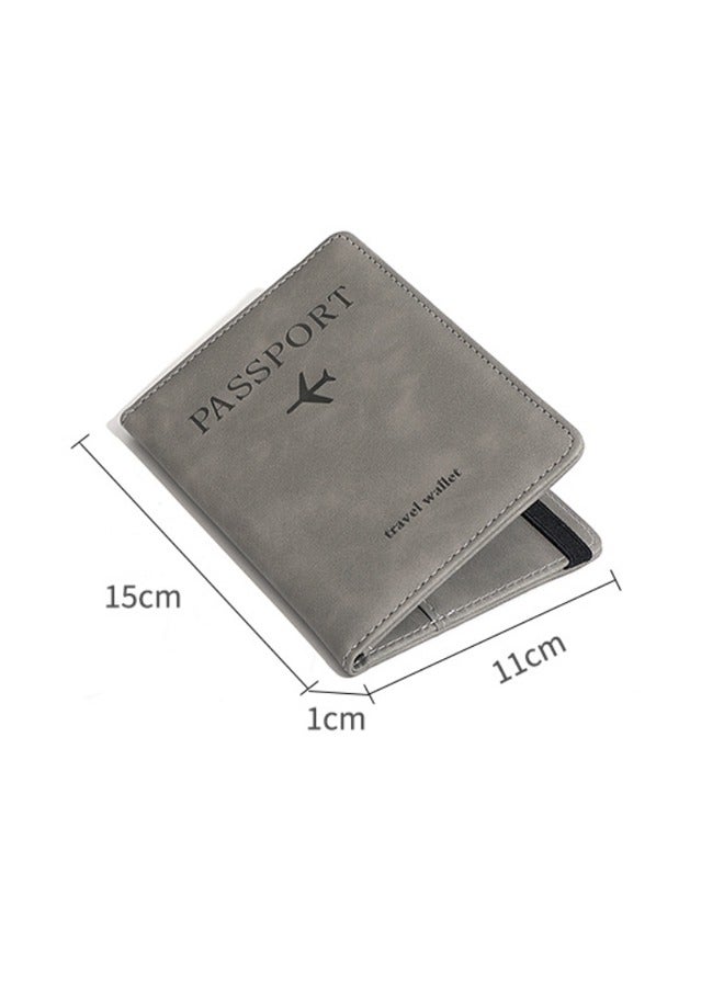 Passport Holder for Travel Women and Men RFID Passport Holder with Card Slots Holder Passport Case  - Image 2