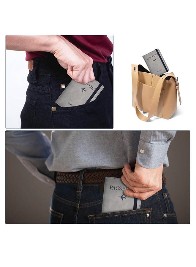 Passport Holder for Travel Women and Men RFID Passport Holder with Card Slots Holder Passport Case  - Image 5