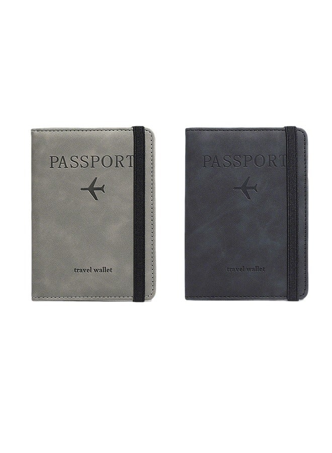 Passport Holder for Travel Women and Men RFID Passport Holder with Card Slots Holder Passport Case  - Image 1