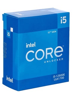 Intel Core i5-12600K 12th Generation Desktop Processor (Base Clock 3.7GHz Tuboboost 4.9GHz, 6 cores, LGA1700, RAM DDR4 and DDR5 up to 128GB)