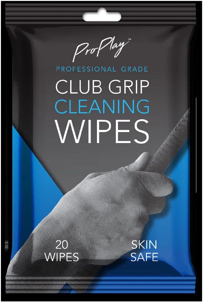 pro:play Club Grip Cleaning Wipes | Powerful Cleaner Removes Grime, Dirt, and Sweat | Restore Tackiness of Golf Club Grips | Convenient, Resealable Pack - Unscented 1 Pack - Image 2