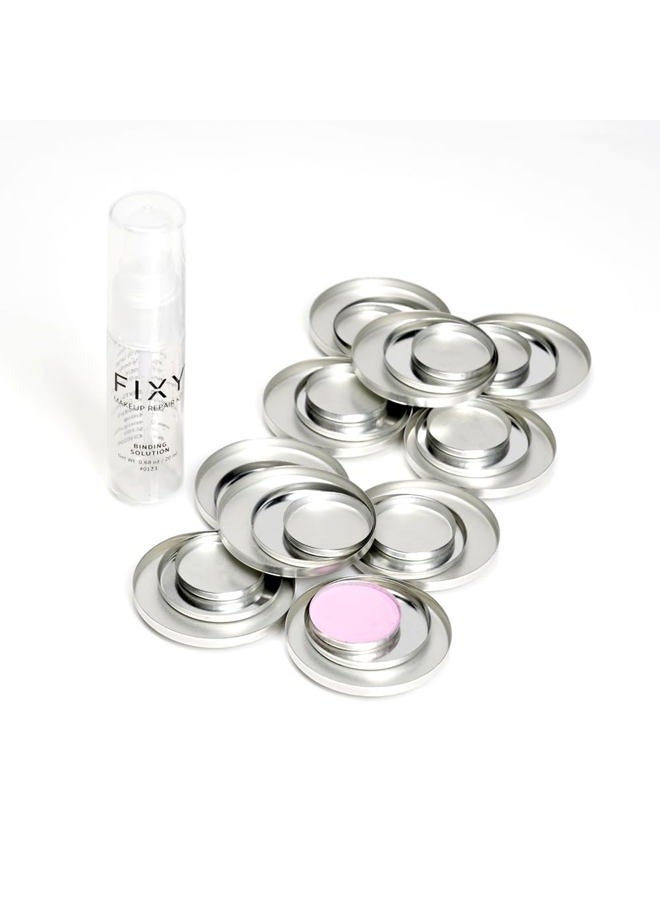 FIXY Ultimate Makeup Refill Kit: Includes 30 Round Empty Magnetic Pans & a Powder Binder Spray | Repurpose your Eyeshadow, Blush, Bronzer, Highlighter & More | Vegan & Cruelty-Free - Image 1