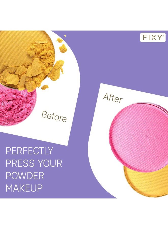 FIXY Ultimate Makeup Refill Kit: Includes 30 Round Empty Magnetic Pans & a Powder Binder Spray | Repurpose your Eyeshadow, Blush, Bronzer, Highlighter & More | Vegan & Cruelty-Free - Image 2