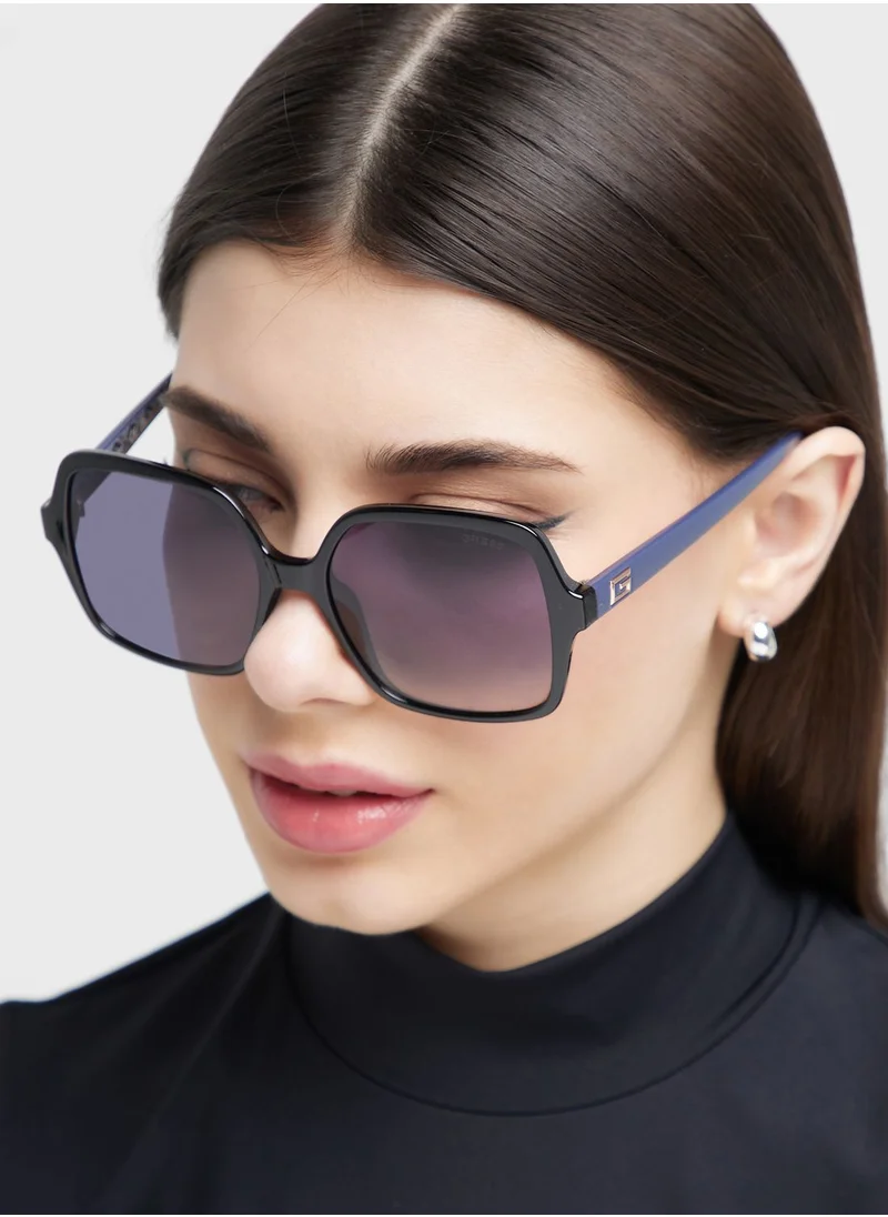 GUESS Gradient Oversized Rectangle Shape Sunglasses