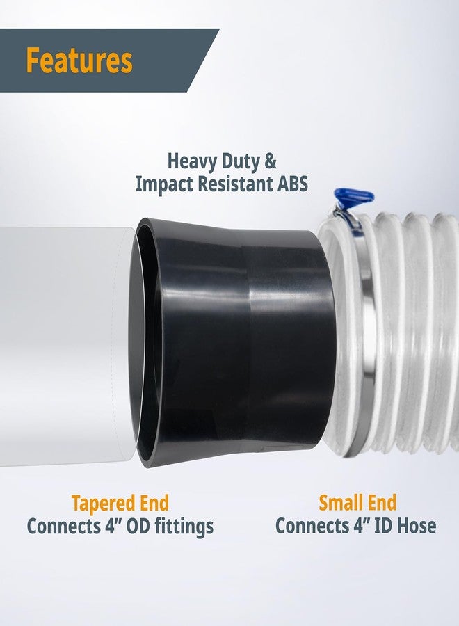 POWERTEC 70112 4-Inch Quick Connect & Disconnect Adapter - Image 3