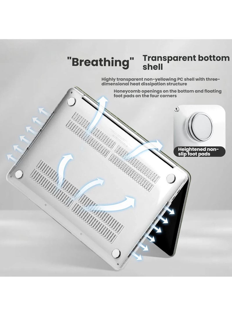 عام غلاف واقي من الجلد لابتوب Huawei MateBook 14 (2024) - غلاف مقاوم للسقوط بفتحات دقيقة للحماية الشاملة مع الحفاظ على الوظائف - Image 3