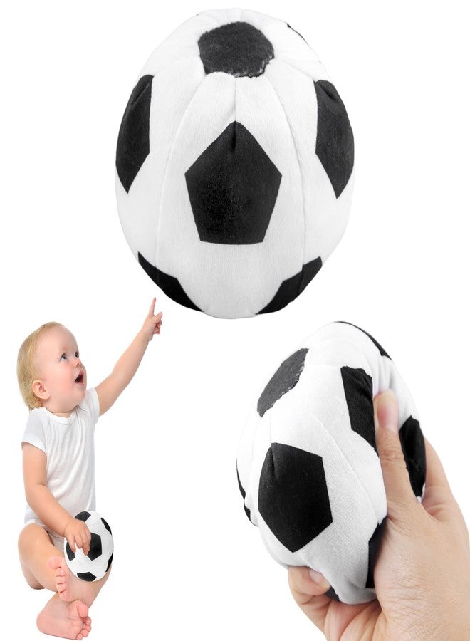 Hoarost 3 Pcs Plush Soccer Ball Soft Plush Soccer Stuffed Toys with Squeak for Kids Birthday Sport Theme Party Gifts Room Bedroom Decor - Image 1
