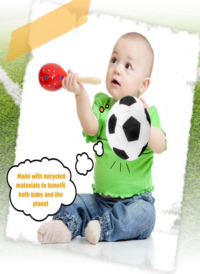 Hoarost 3 Pcs Plush Soccer Ball Soft Plush Soccer Stuffed Toys with Squeak for Kids Birthday Sport Theme Party Gifts Room Bedroom Decor - Image 4