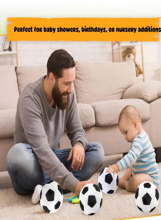 Hoarost 3 Pcs Plush Soccer Ball Soft Plush Soccer Stuffed Toys with Squeak for Kids Birthday Sport Theme Party Gifts Room Bedroom Decor - Image 5