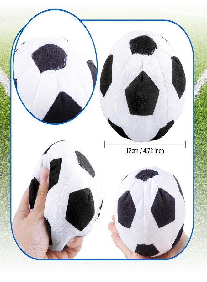 Hoarost 3 Pcs Plush Soccer Ball Soft Plush Soccer Stuffed Toys with Squeak for Kids Birthday Sport Theme Party Gifts Room Bedroom Decor - Image 2