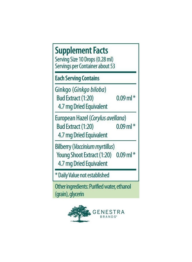 Genestra Brands Micro-gen | Gingko, European Hazel, and Bilberry Herbal Supplement | 0.5 fl. oz. - Image 2