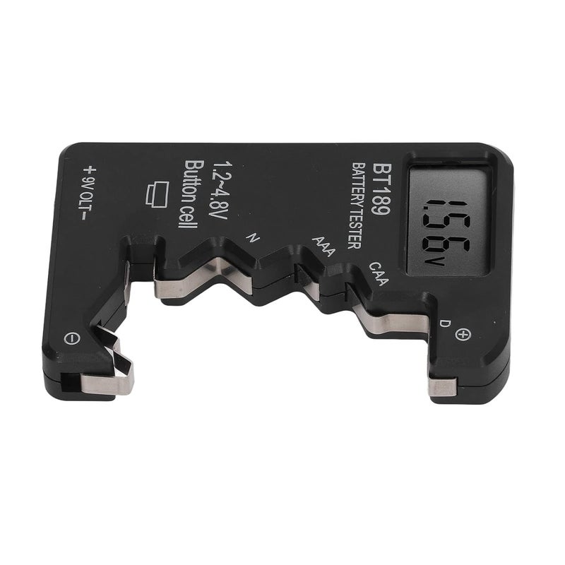 Digital Battery Capacity Tester For AA AAA 9V 1 5V Batteries With LCD Display Black - Image 1