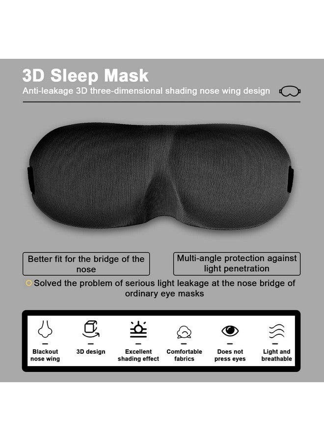 Episkey Sleep Eye Mask, 3D Contoured Eye Mask, Sleep Mask with Adjustable Strap, Soft and Comfortable Night Blindfold for Women Men, Eye Mask for Sleeping, Shift Work, Travel, Black (EYE 3D) - Image 5