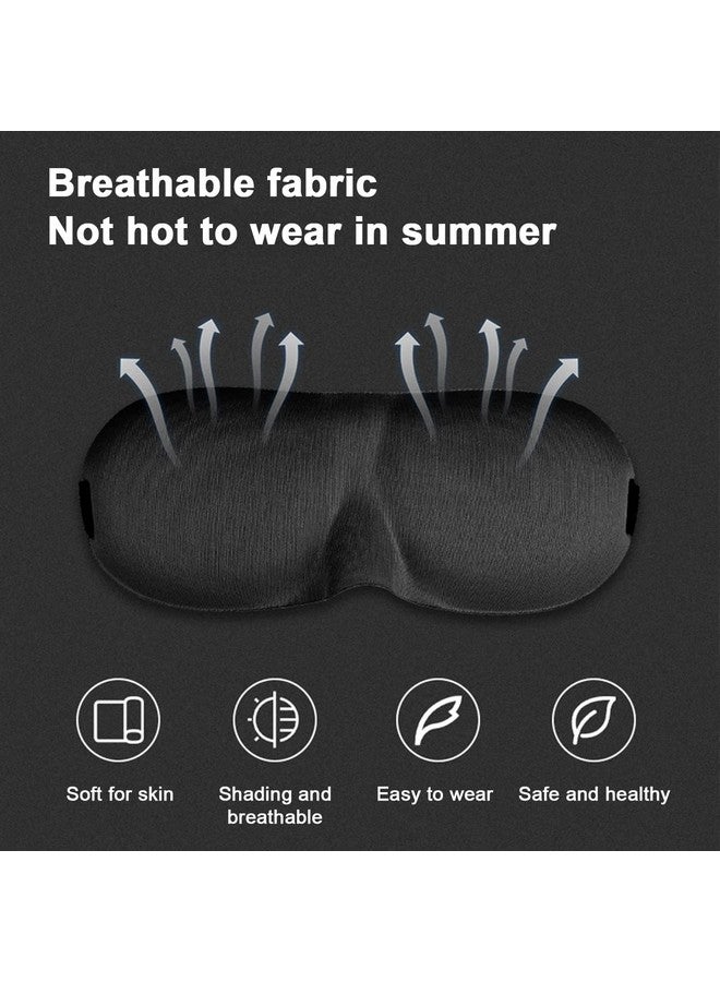 Episkey Sleep Eye Mask, 3D Contoured Eye Mask, Sleep Mask with Adjustable Strap, Soft and Comfortable Night Blindfold for Women Men, Eye Mask for Sleeping, Shift Work, Travel, Black (EYE 3D) - Image 3