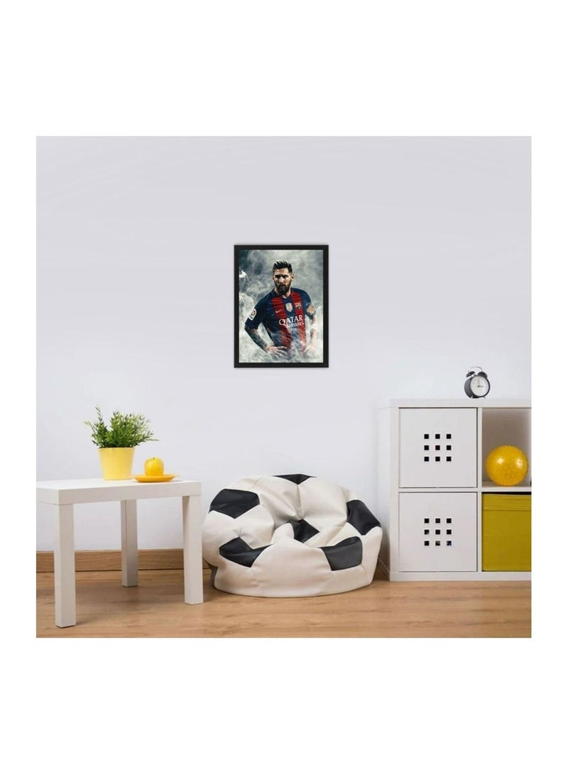 MEC Wallpaper Wall Art Poster Frame Football Player Lionel Messi 21X30 cm - Image 5