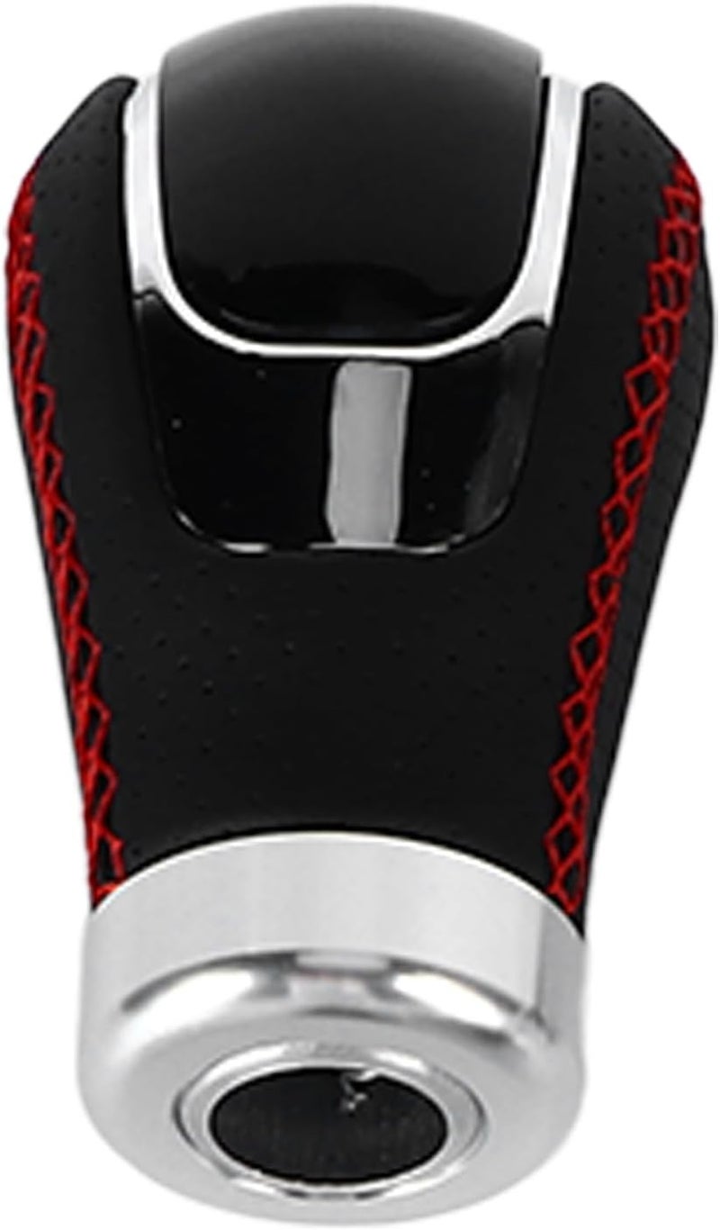 Gear Shift Knob Universal 5/6 Speed Antislip Red Stitching for Manual Gear ABS + Artificial Leather for Car Enthusiasts - Image 2