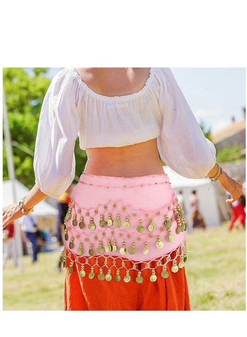 7pcs Dance Scarf for Women, with Gold Coins - Image 2