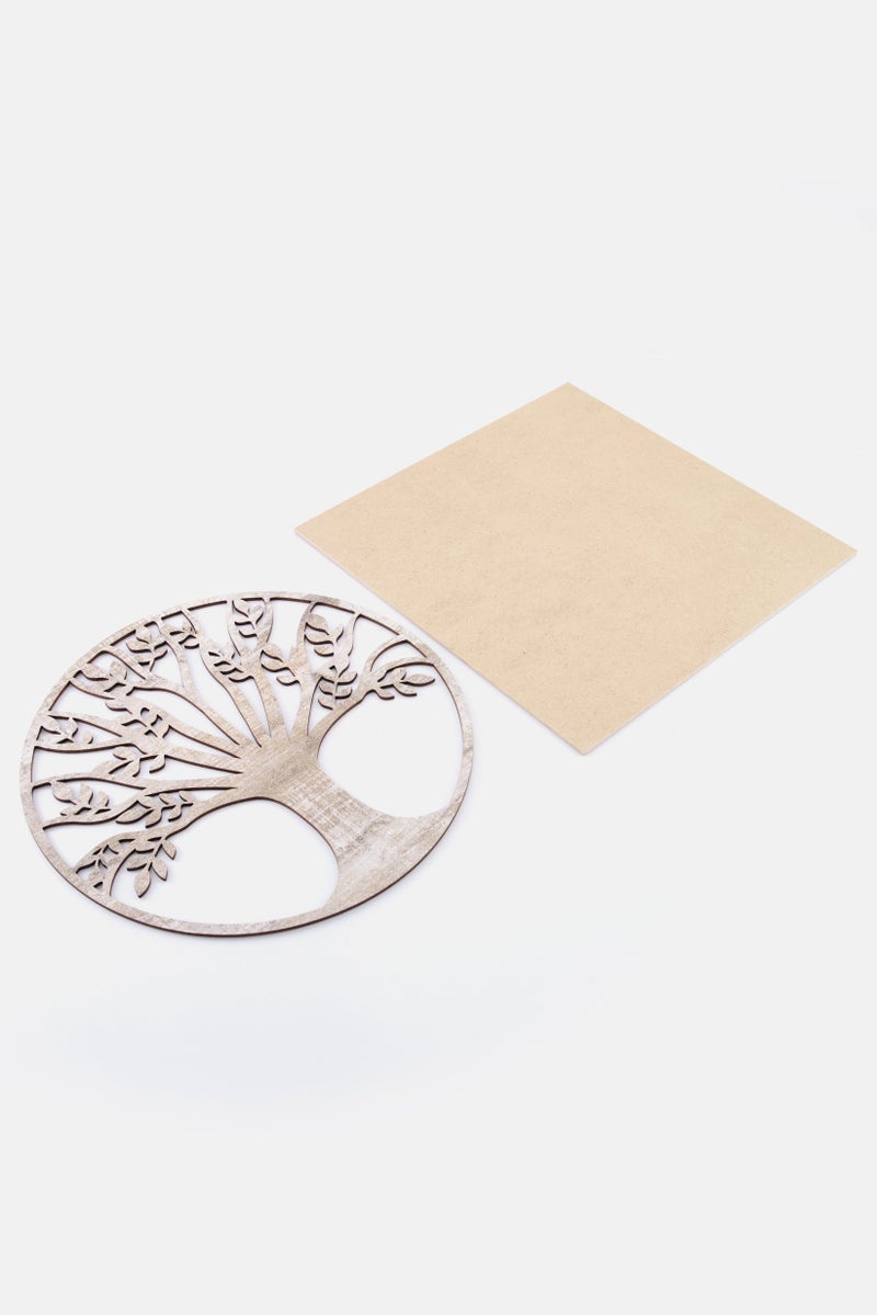 Muy Mucho Laser Piece Tree Of Life, Beige - Image 2