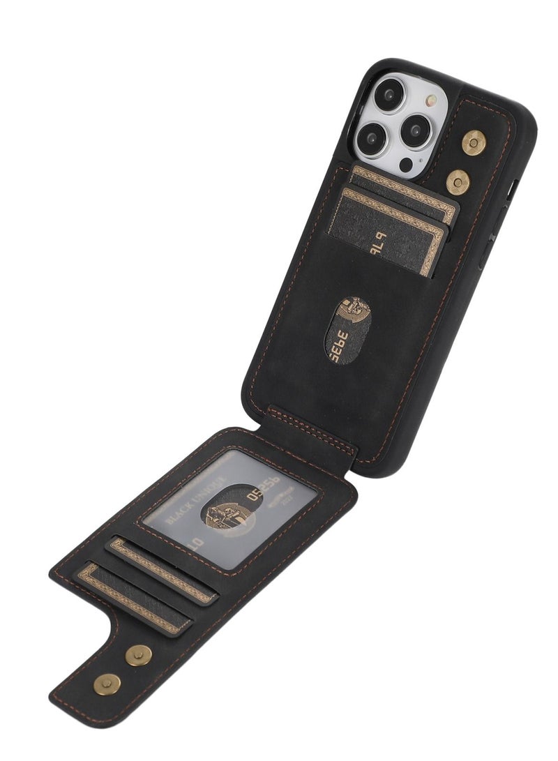 Suteni Back Cover Leather Ring Buckle Phone Case for iPhone - Image 3