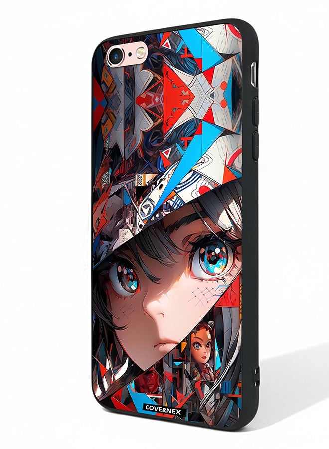Covernex Apple iPhone 6 Protective Case Cover Printed Featuring Abstract Collage Anime Eyes Graphic - Image 1