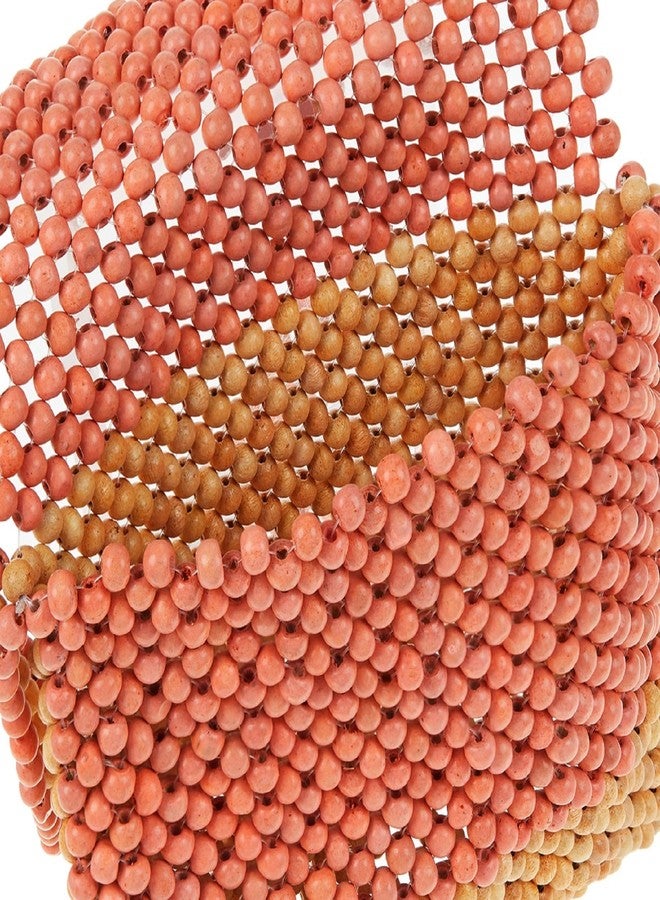 Accessorize London Women's Orange Beaded Sling Bag - Image 3
