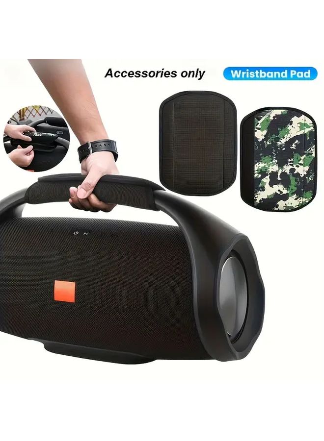 حزام معصم أسود كلاسيكي غير قابل للانزلاق وخفيف الوزن لمكبر الصوت Boombox 3 2 1 - ملحق حماية للحزام - Image 4
