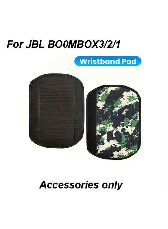 حزام معصم أسود كلاسيكي غير قابل للانزلاق وخفيف الوزن لمكبر الصوت Boombox 3 2 1 - ملحق حماية للحزام - Image 1