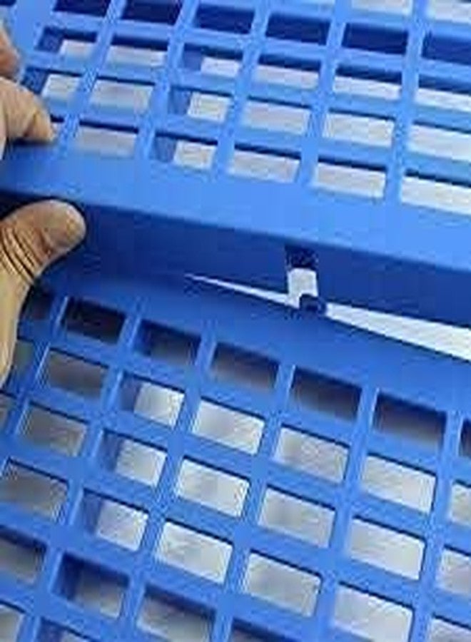 BohoBark Pet Plastic Flooring Mat 36x12 Inch | Multipurpose Non-Slip Floor Mat for Dogs, Cats, Rabbit & Goat | Durable Waterproof Pet Cage & Feeding Area Mat (Blue, Dog MAT Set of 4) - Image 5