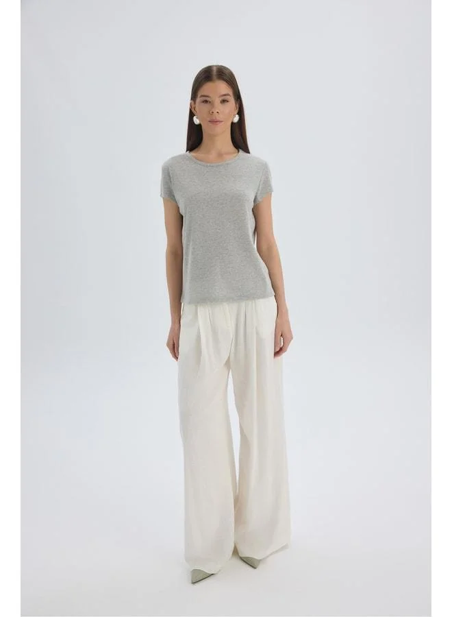 Bohemai  Suva Short Sleeve Grey T-Shirt for Women | Best Price UAE