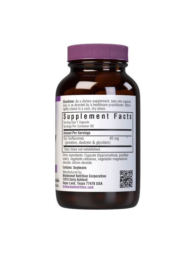 Bluebonnet Nutrition Non-GMO Soy Isoflavones, Bone Health*, Vegan, Kosher Parve, Gluten-Free, 60 Vegetable Capsules, 60 Servings - Image 2